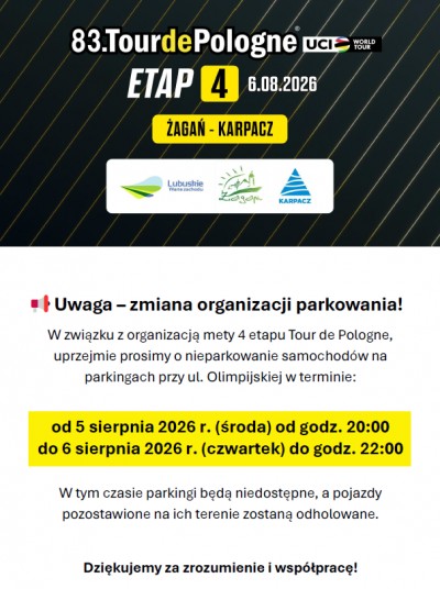 Utrudnienia w ruchu – 83. Tour de Pologne