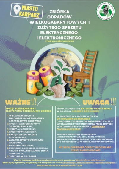Bezpłatna zbiórka odpadów wielkogabarytowych